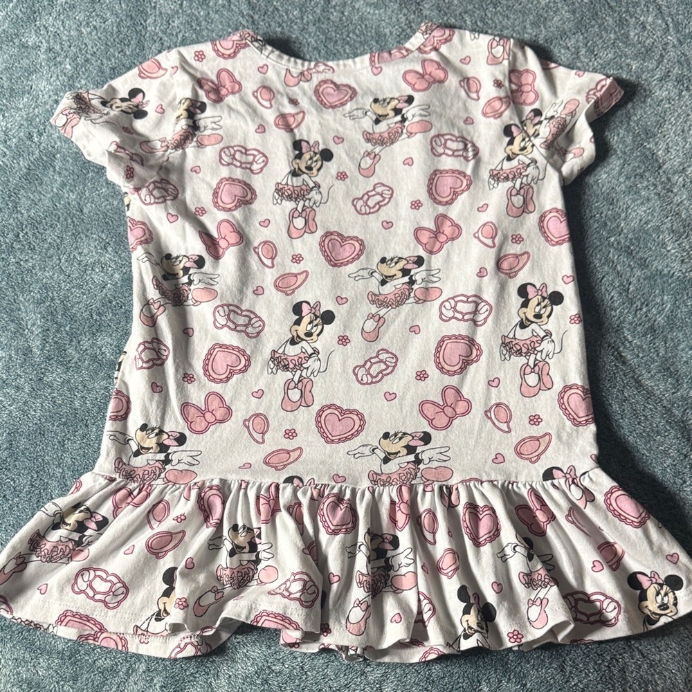 Disney Minnie Mouse Pink and White Tee - Picture 3 of 3